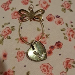 Gold charm holder
